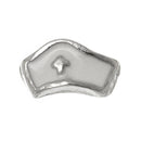 4 White NURSE HAT Medical Floating Charms for Memory Lockets, enamel, silver tone metal, che0433