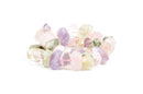18x12mm Mixed Nugget Gemstone Beads, full strand, amethyst, rose quartz, citrine, rock crystal, prehnite gmx0022