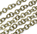 10 meters (32.8 feet) SPOOL Large Bronze Metal ROUND Link Chain, links are 8mm  fch0212b