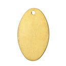 20 Brass Stamping Blanks, Charms, OVAL shape 3/4" x 1/2" 26 gauge msb0216