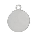 4 Thick Silver Zinc Metal CIRCLE DISC Stamping Blanks, Charms Pendants 1/2" 14 gauge msb0220
