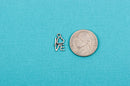 15 LOVE Charms, Word Affirmation Charm, Silver Tone Pewter Charm Pendant  chs1647