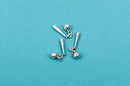 6 Movable BASEBALL BAT and Ball Charms, Silver Tone Pewter Charm Pendant  chs1648