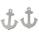 5 ANCHOR Stainless Steel Charm Pendants,  5/8" chs1656