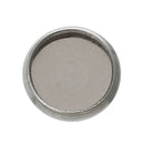 10 stainless steel cabochon bezel setting components, fits 12mm inside bezel fin0369