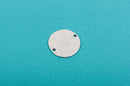 4 Silver Oxidized BASEBALL Connector Link Charms, stamping blanks, 1-1/4"  chs1670
