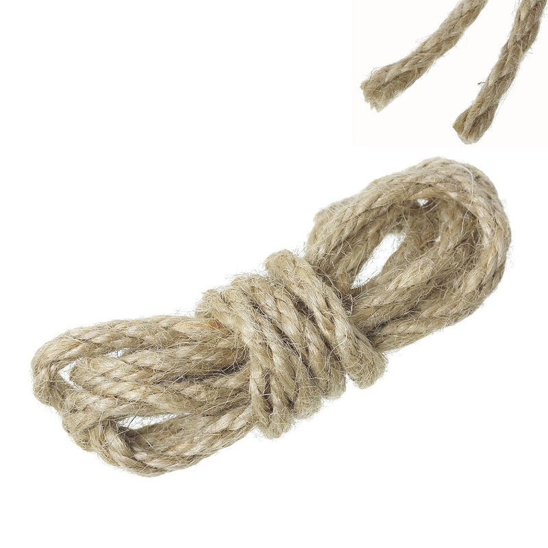 1/4" wide Round Hemp Fiber Cord Ribbon rope, 20 meters, about 65 feet,  rib0084
