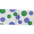 5/8" Washi Tape 10 meter on roll, Blue and Green Polka Dots, 15mm wide,  adh0020