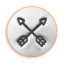 ImpressArt Metal Design Stamp, 6mm CROSSED ARROWS  tol0256