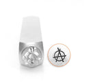 ImpressArt Metal Design Stamp,  6mm ANARCHY Symbol  tol0266