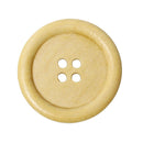 50 Large Wood Buttons, 35mm or 1-3/8" diameter natural light wood color, but0214b