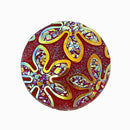 10 Round Resin Druzy Cabochons, Metallic Frosted BURGUNDY RED AB Druzy Cabochons, 18mm, 3/4"  cab0264