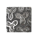 10 Square Druzy Cabochons, Resin Metallic Frosted SILVER GREY, 10mm, 3/8"  cab0266