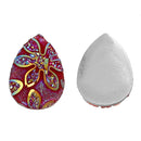 10 Teardrop Druzy Cabochons, Resin Metallic Frosted BURGUNDY AB Color, 18x13mm, 3/4"x1/2"  cab0267