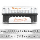ImpressArt Metal Alphabet Letter Stamping Set,  3mm PREMIUM LOWERCASE NEWSPRINT Font for stainless steel, Lifetime Guarantee  tol0162