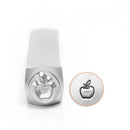 ImpressArt Metal Design Stamp,  6mm APPLE Outline  tol0261