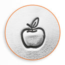 ImpressArt Metal Design Stamp,  6mm APPLE Outline  tol0261