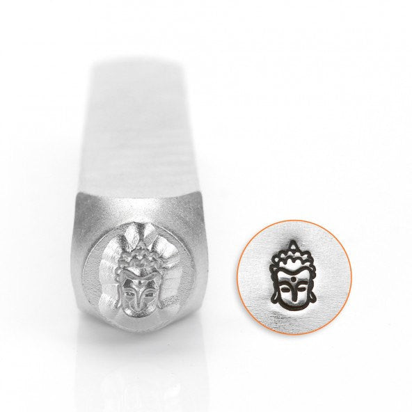 ImpressArt Metal Design Stamp,  6mm BUDDHA HEAD tol0262