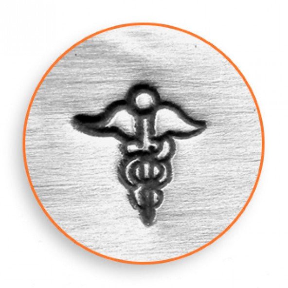 ImpressArt Metal Design Stamp,  6mm MEDICAL SYMBOL  tol0020