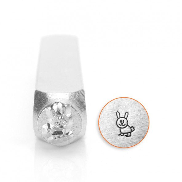 ImpressArt Metal Design Stamp,  6mm HOPPER BUNNY RABBIT  tol0015