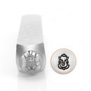 ImpressArt Metal Design Stamp,  6mm GANESHA Hindu God Elephant tol0284
