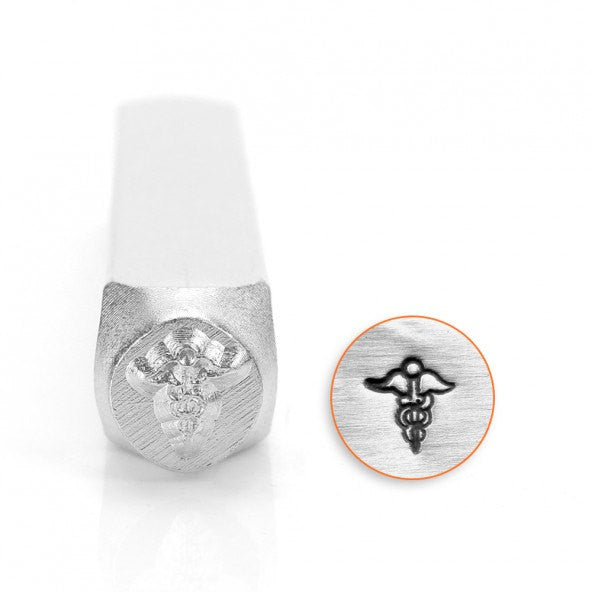 ImpressArt Metal Design Stamp,  6mm MEDICAL SYMBOL  tol0020