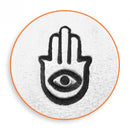 ImpressArt Metal Design Stamp,  6mm HAND of MIRIAM  Hamsa Evil Eye  tol0152
