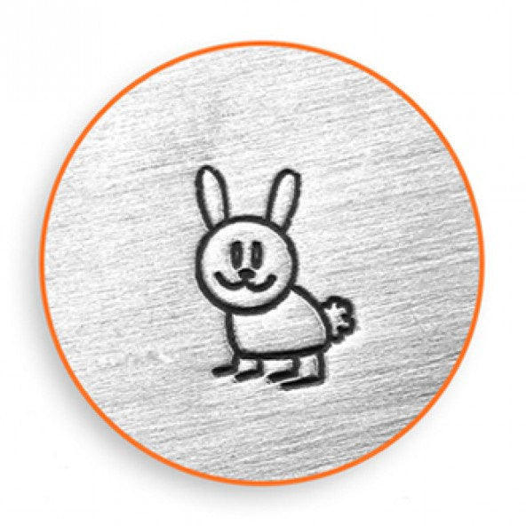 ImpressArt Metal Design Stamp,  6mm HOPPER BUNNY RABBIT  tol0015