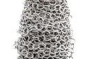 1 yard Silver Tone Cable Chain, Round Links are 10mm unsoldered, rope design texture, fch0221