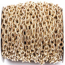 gold oval rope chain