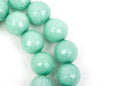 8mm Round Faceted MINT GREEN JADE Gemstone Beads, full strand gjd0068