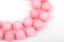 6mm Round Faceted BABY PINK JADE Gemstone Beads, full strand gjd0113