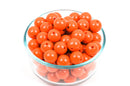 20mm Orange Acrylic Bubblegum Beads, package of 20,  bac0283