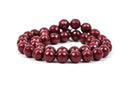 12mm Round Faceted MAROON RED JADE Gemstone Beads, full strand gjd0079