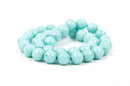 10mm Round Faceted BABY BLUE JADE Gemstone Beads, full strand gjd0059