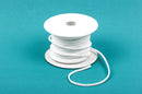 68 feet Spool of Faux Suede Lacing Cord, SNOW WHITE 3mm x 1.5mm   cor0043