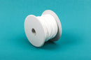68 feet Spool of Faux Suede Lacing Cord, SNOW WHITE 3mm x 1.5mm   cor0043
