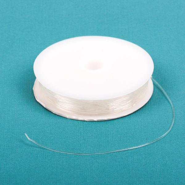 25 meters (75+ FEET) White STRETCH Elastic Bead Stringing Stretch Cord, 0.7mm  cor0094