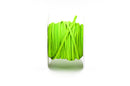 70 feet Spool of Faux Suede Lacing Cord, LIME GREEN 3mm x 1.5mm   cor0042