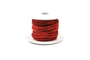 70 feet Spool of Faux Suede Lacing Cord, BRIGHT RED 3mm x 1.5mm cor0036