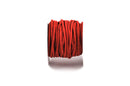 70 feet Spool of Faux Suede Lacing Cord, BRIGHT RED 3mm x 1.5mm cor0036