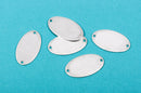 10 OVAL Connector Links Zinc Metal Stamping Blanks Charms, bracelet components, 1-1/8" x 3/4", 16 gauge msb0306