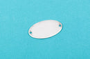 10 OVAL Connector Links Zinc Metal Stamping Blanks Charms, bracelet components, 1-1/8" x 3/4", 16 gauge msb0306
