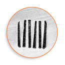 ImpressArt Metal Design Stamp,  6mm VERTICAL LINES tol0287