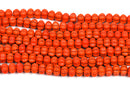 12mm Howlite PUMPKIN Beads, Orange, full strand, about 52 beads  how0361