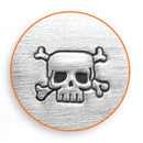 ImpressArt Metal Design Stamp,  6mm SKULL and CROSSBONES tol0295