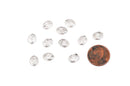 20 Small Distressed Antiqued Silver Domed Oval Tag Charm Pendants, 9x7mm  chs1755