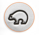 ImpressArt Metal Design Stamp,  6mm ZUNI BEAR  tol0299