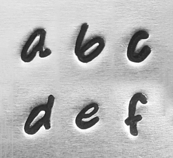 ImpressArt Metal Alphabet Letter Stamping Set,  3mm BASIC LOWERCASE BRIDGETTE Font tol0307