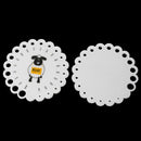 Knitting Needle Gauge Size Guide, sturdy acrylic with the holes sizes indicated, knt0017